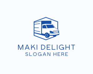 Delivery Truck Courier logo design