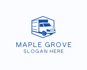 Delivery Truck Courier logo design