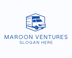 Delivery Truck Courier logo design