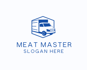 Delivery Truck Courier logo design