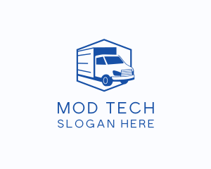 Delivery Truck Courier logo design