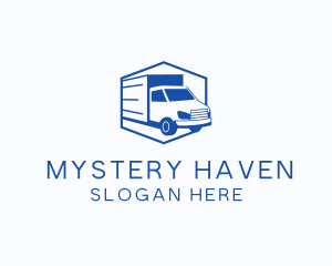 Delivery Truck Courier logo design