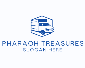 Delivery Truck Courier logo design