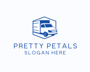 Delivery Truck Courier logo design