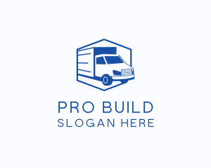 Delivery Truck Courier logo design