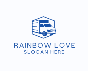 Delivery Truck Courier logo design