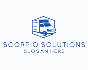 Delivery Truck Courier logo design