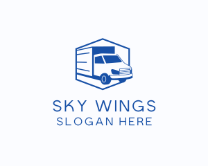 Delivery Truck Courier logo design