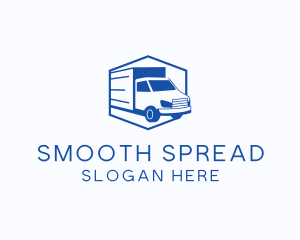 Delivery Truck Courier logo design