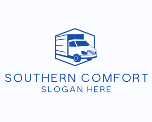 Delivery Truck Courier logo design