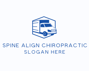 Delivery Truck Courier logo design