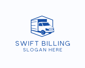 Delivery Truck Courier logo design