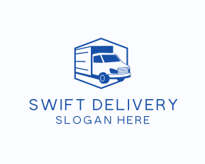 Courier - Delivery Truck Courier logo design