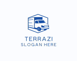 Delivery Truck Courier logo design