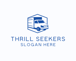 Delivery Truck Courier logo design