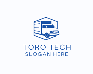 Delivery Truck Courier logo design