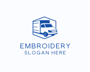 Delivery Truck Courier logo design