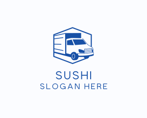 Delivery Truck Courier logo design