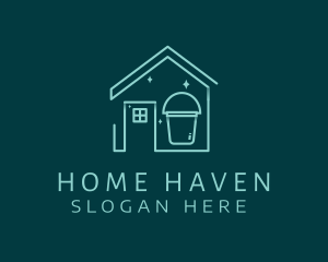 Household - Clean Bucket Housekeeper logo design