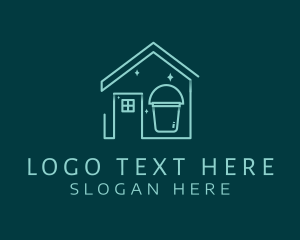 Household - Clean Bucket Housekeeper logo design