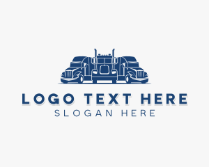 Truck - Freight Cargo Truck logo design