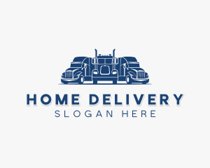 Freight Cargo Truck logo design