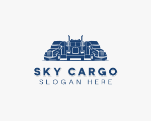 Freight Cargo Truck logo design