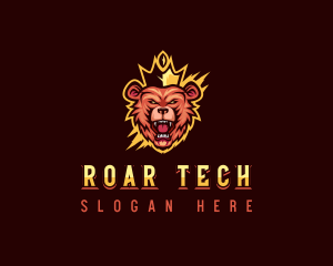 Roar - Bear Crown Gaming logo design