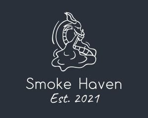 Vape Mythical Dragon logo design