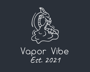 Vape Mythical Dragon logo design