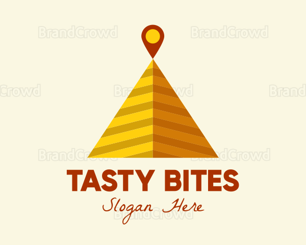 Desert Pyramid Location Logo