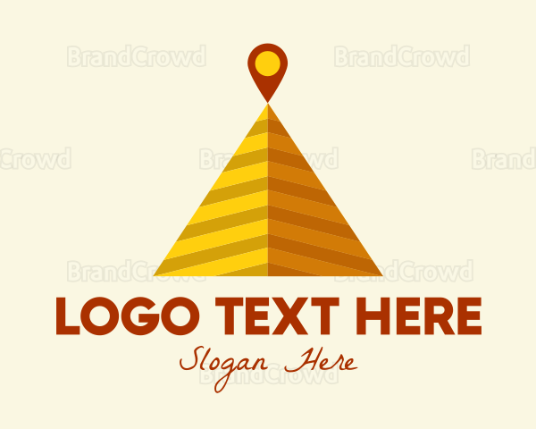 Desert Pyramid Location Logo