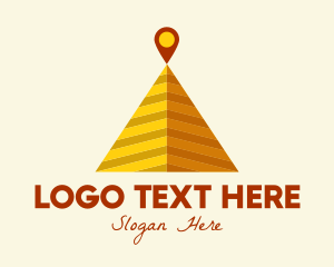 Triangle - Desert Pyramid Location logo design