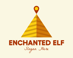 Desert Pyramid Location Logo