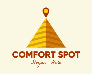 Desert Pyramid Location logo design