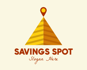 Desert Pyramid Location logo design