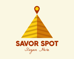 Desert Pyramid Location logo design