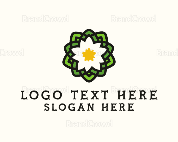 Pond Lotus Flower Logo