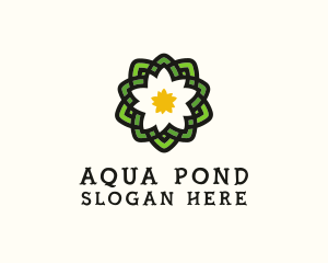 Pond - Pond Lotus Flower logo design