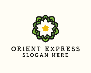 Orient - Pond Lotus Flower logo design