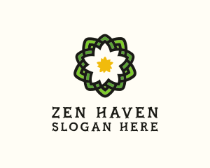 Retreat - Pond Lotus Flower logo design