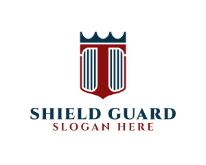 Defense - Crown Defense Shield logo design