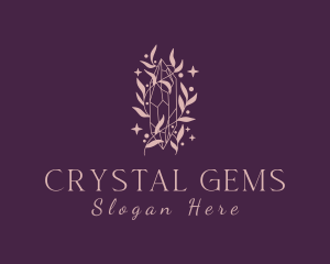 Pink Crystal Jeweler logo design