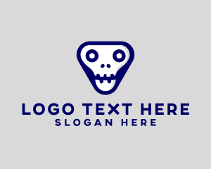 Scary - Triangular Skull Esports logo design