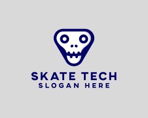 Triangular Skull Esports logo design