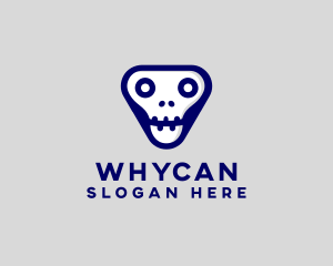 Scary - Triangular Skull Esports logo design