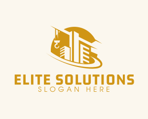 Construction Building Crane logo design