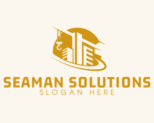 Construction Building Crane logo design