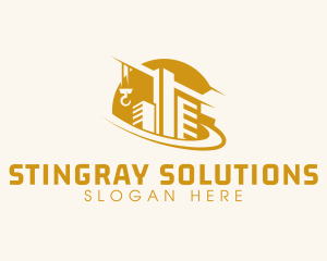 Construction Building Crane logo design