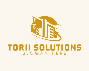 Construction Building Crane logo design